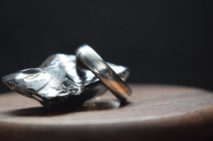 Falls of Feugh Silver Inlay Titanium Ring