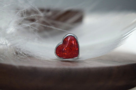 Pandora Style Memorial Heart Charm