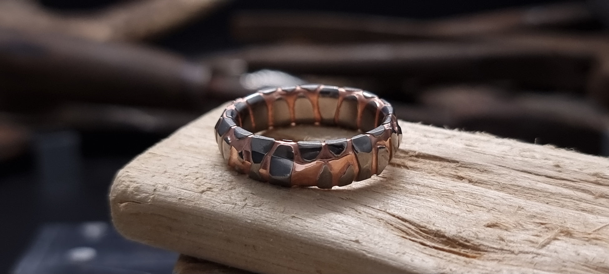 Superconductor Obsidian Cut Ring – True North Forge