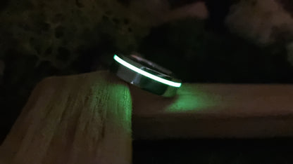 Lumo in Zing UV Glow Stainless Steel Ring image 9