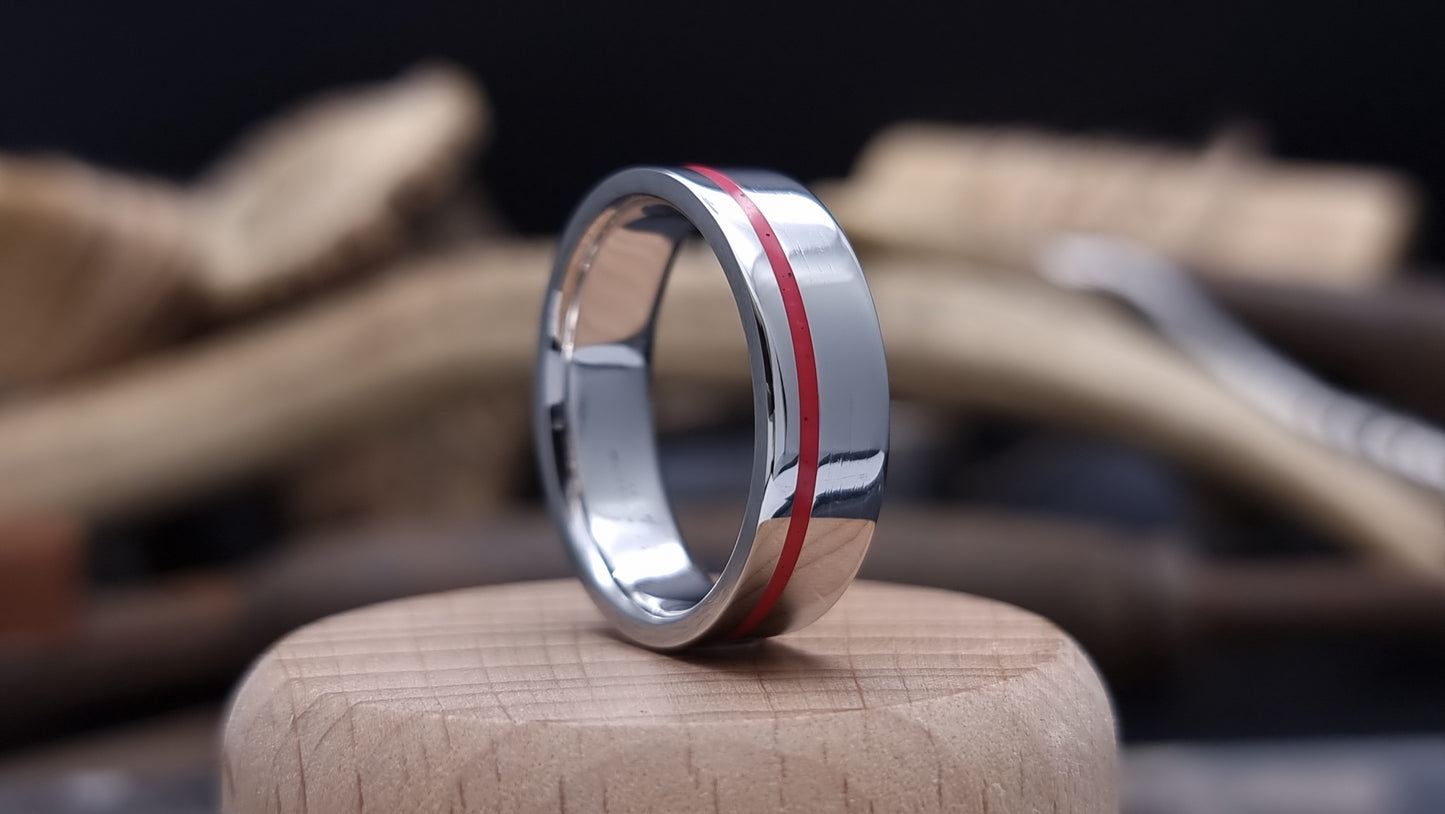 Lumo in Sunset UV Glow Stainless Steel Ring image 0