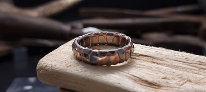 Superconductor Obsidian Cut Ring image 14