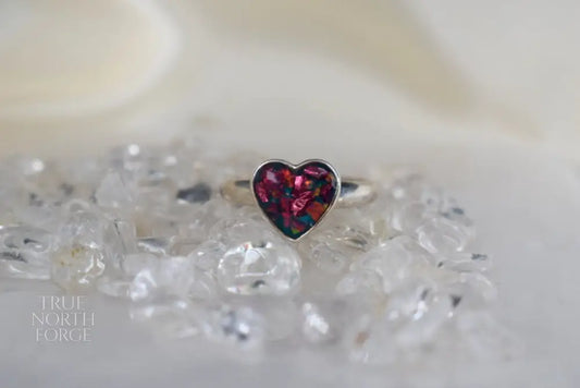 Heart Memorial Silver Ring - True North Forge