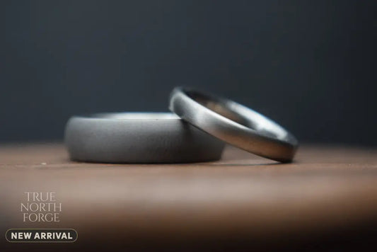Made Together – Pair of Standard & Slim Titanium Rings - Wedding Ring