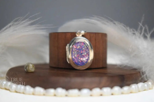 Oval Silver Memorial Locket Necklace - True North Forge