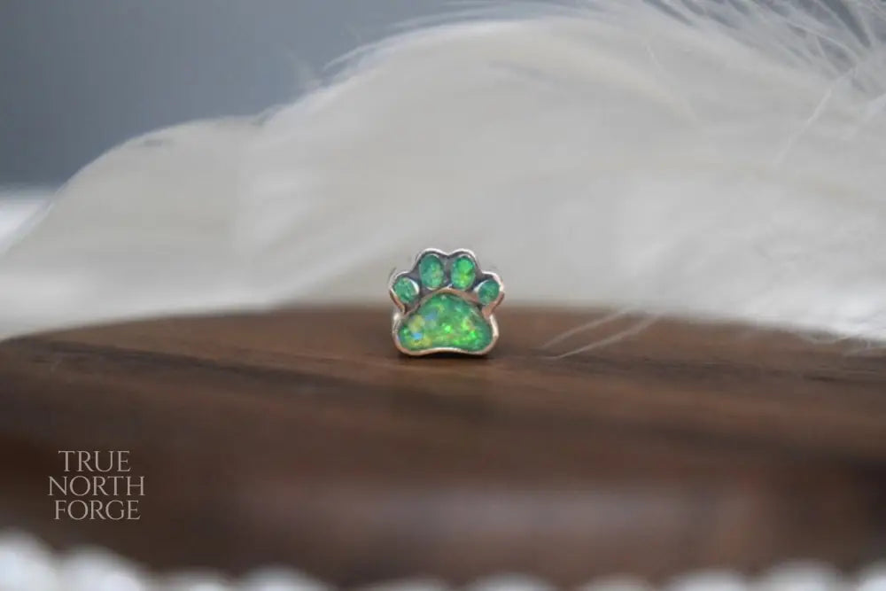 Pandora Style Paw Print Memorial Charm - True North Forge