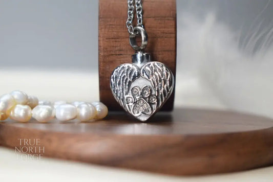 Self-Fill Pet Paw Memorial Necklace - True North Forge