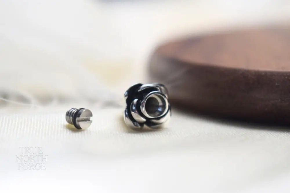 Self-Fill Rose Stem Memorial Necklace - True North Forge