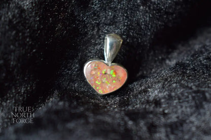 Small Heart Memorial Ashes Silver Necklace – Handmade Sterling Silver Heart Pendant, Memorial Jewellery for Ashes, Crafted in the UK