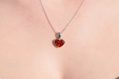 Small Heart Memorial Ashes Silver Necklace – Handmade Sterling Silver Heart Pendant, Memorial Jewellery for Ashes, Crafted in the UK