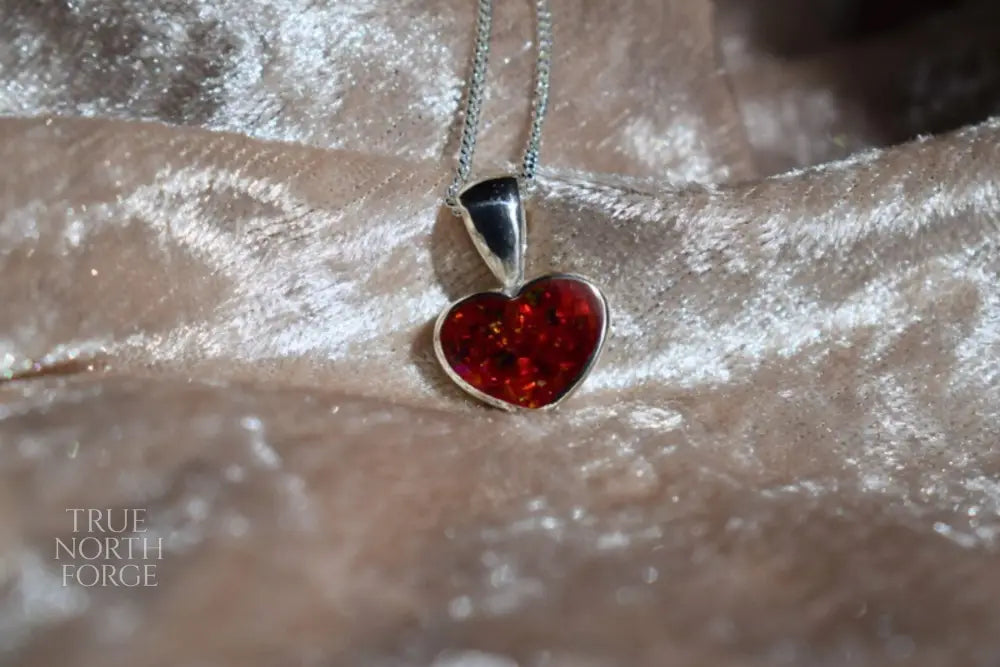 Small Heart Memorial Ashes Silver Necklace – Handmade Sterling Silver Heart Pendant, Memorial Jewellery for Ashes, Crafted in the UK