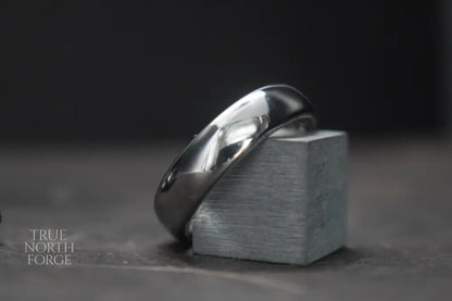 Stainless Steel Court Shape Ring - True North Forge
