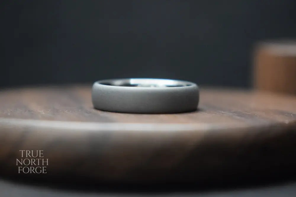 Stainless Steel Court Shape Ring - True North Forge