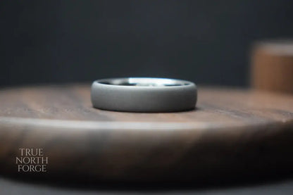 Stainless Steel Court Shape Ring - True North Forge