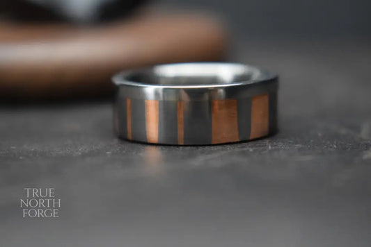 Superconductor Ring with Titanium Liner and Edge - True North Forge