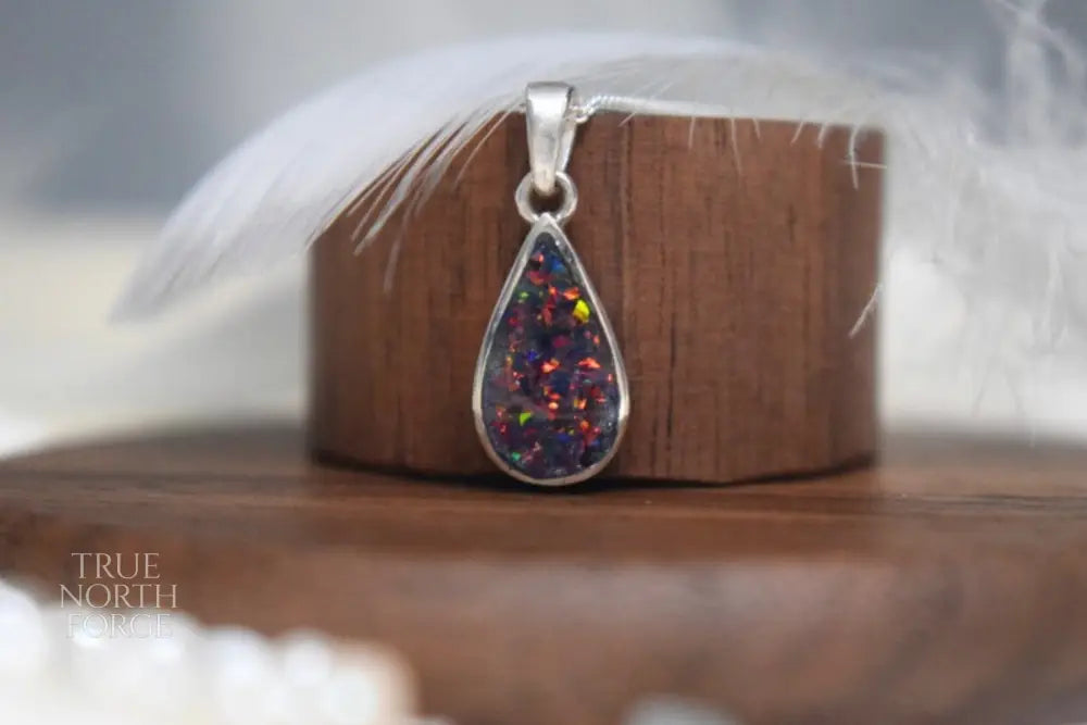 Teardrop Memorial Silver Necklace - True North Forge