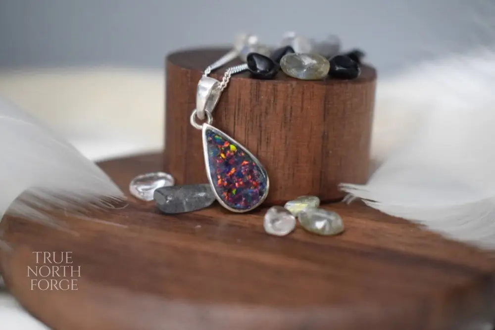 Teardrop Memorial Silver Necklace - True North Forge