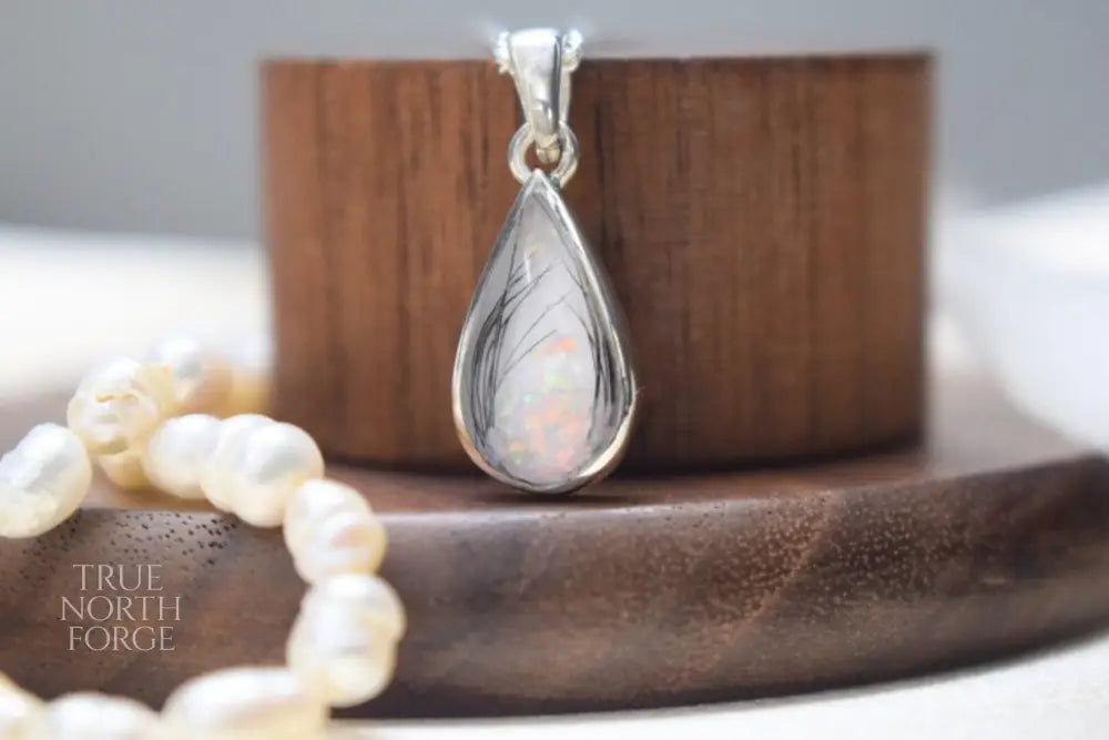 Teardrop Memorial Silver Necklace - True North Forge