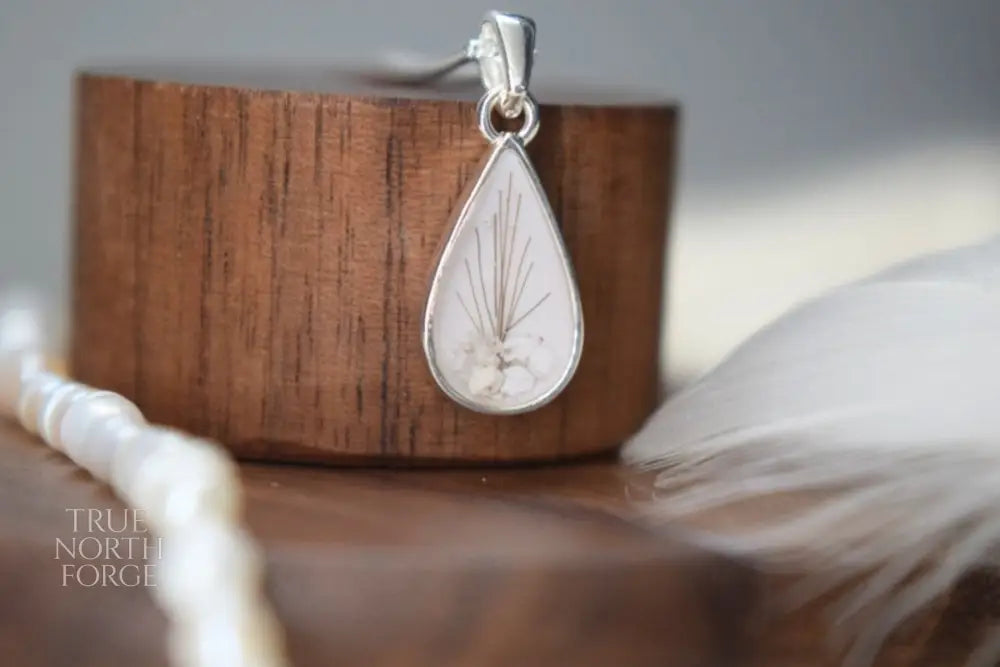 Teardrop Memorial Silver Necklace - True North Forge