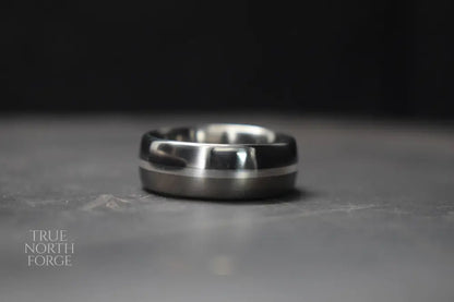 Titanium Hidden Within Memorial Ring - True North Forge