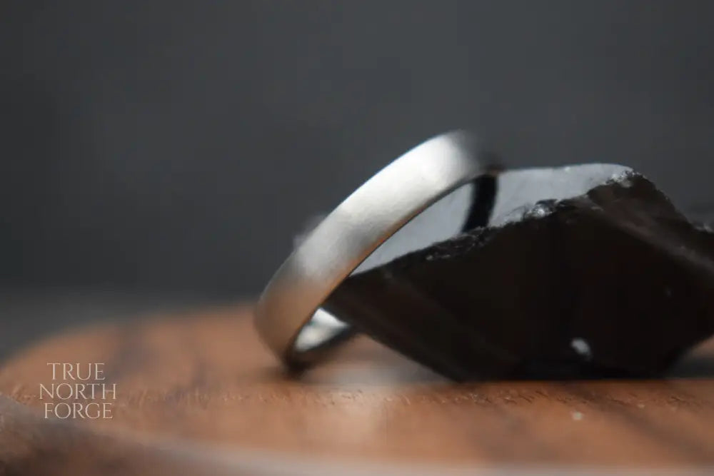 Titanium Satin Finish Court Shape Ring - True North Forge