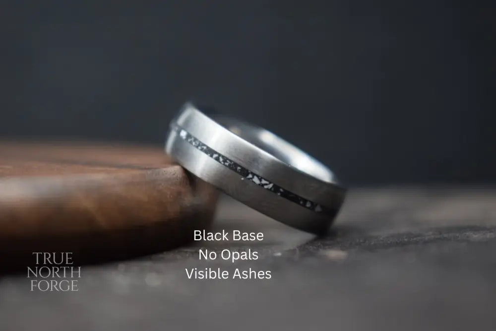 Titanium Single Channel Memorial Ring - Memorial Jewellery