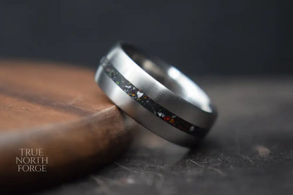 Titanium Single Channel Memorial Ring - Memorial Jewellery